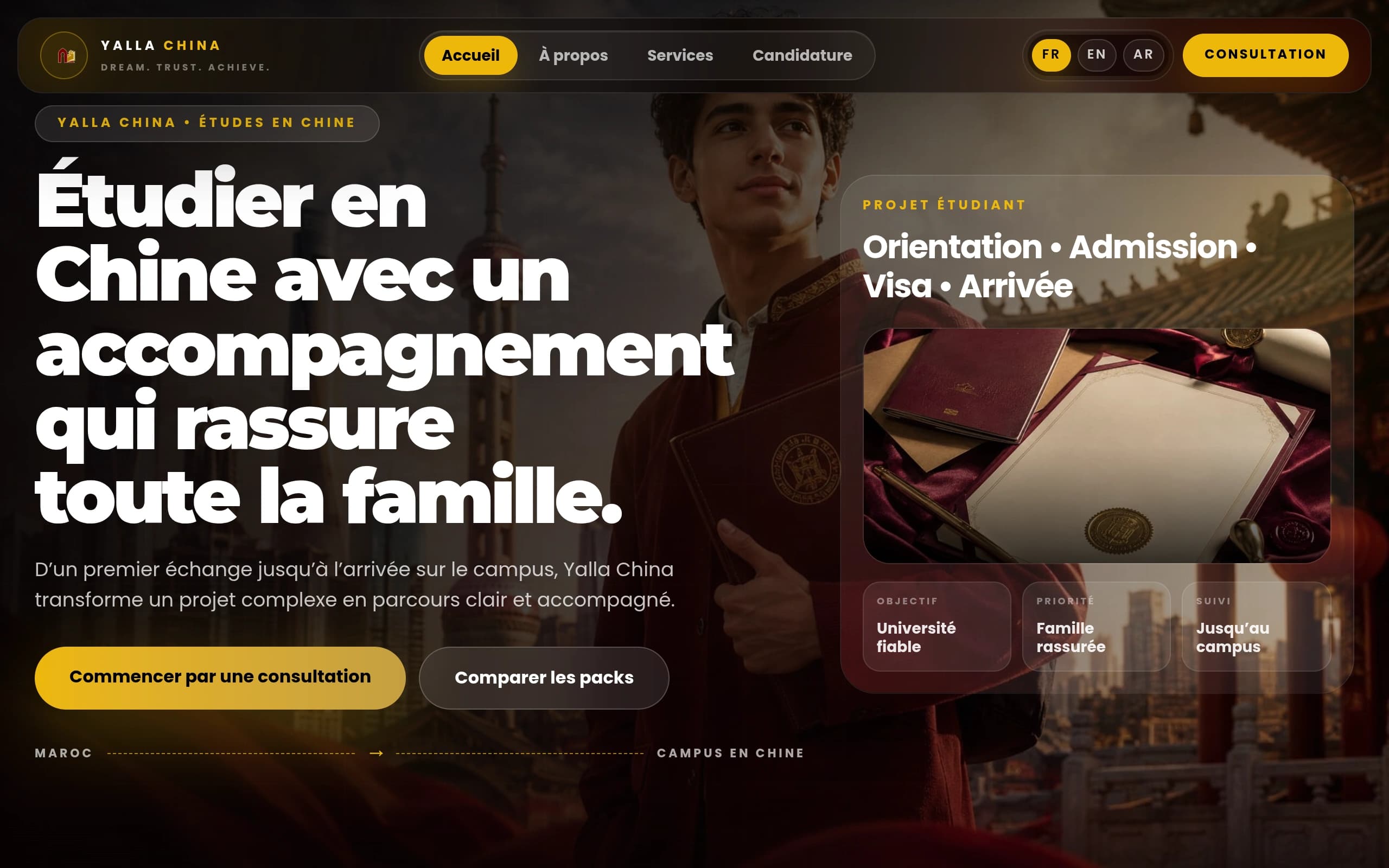 Yalla China website hero